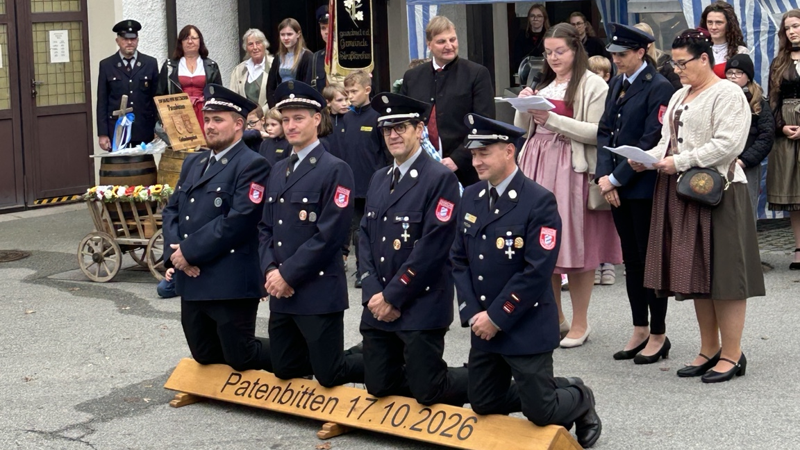 Patenbitten in Straßkirchen: Die Feuerwehr Paitzkofen bittet für ihr 150-jähriges Jubiläum um die Patenschaft