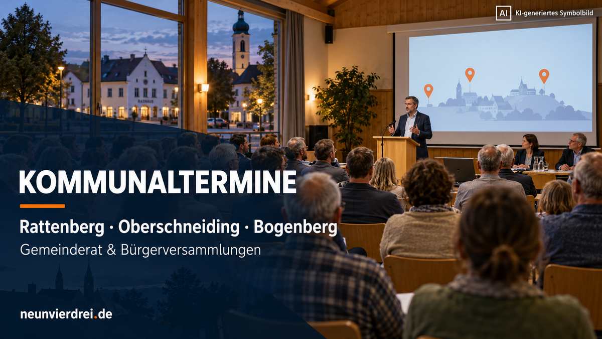 Kommunaltermine in Rattenberg, Oberschneiding und Bogenberg