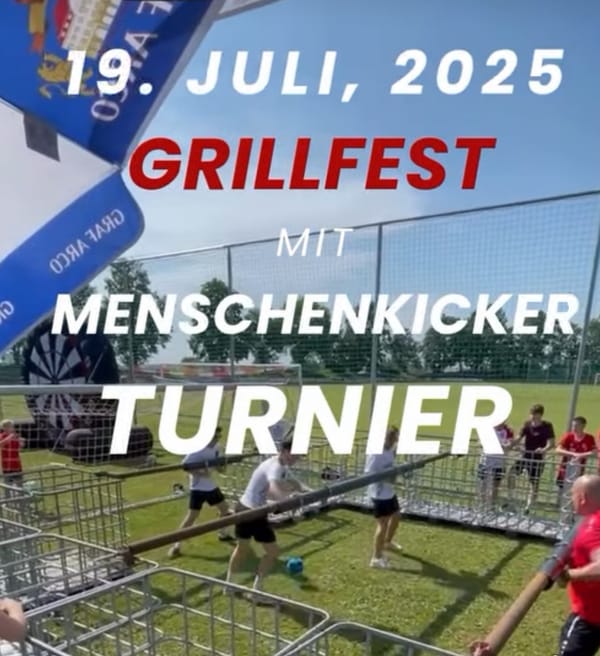 🔥 Grillfest & XXL Menschenkicker-Turnier in Straßkirchen – FC Bayern Fanclub lädt ein!