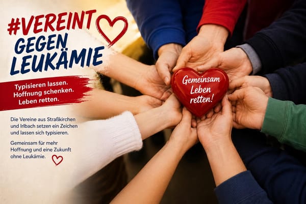 Gemeinsam gegen Leukämie: Straßkirchens Vereine setzen ein Zeichen ❤️