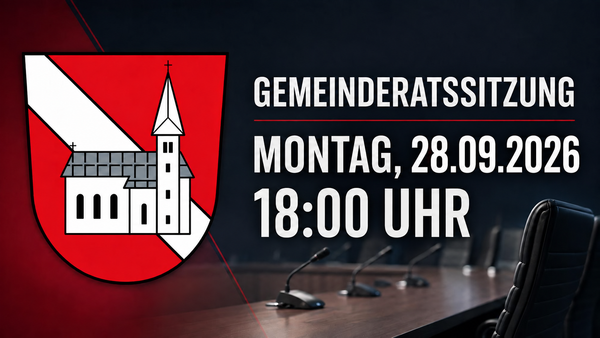 Gemeinderat Straßkirchen tagt am 28. September