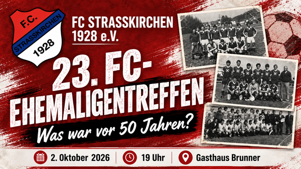 Wiedersehen nach vielen Jahren: FC Straßkirchen lädt zum 23. Ehemaligentreffen