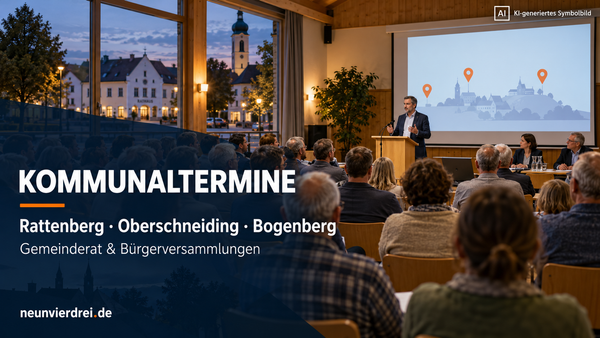 Kommunaltermine in Rattenberg, Oberschneiding und Bogenberg