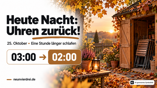 Heute Nacht wird an der Uhr gedreht – aber in welche Richtung?