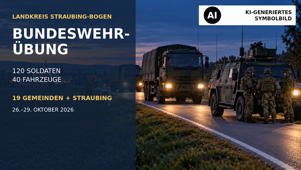 Bundeswehrübung betrifft ab Montag 19 Gemeinden und Straubing
